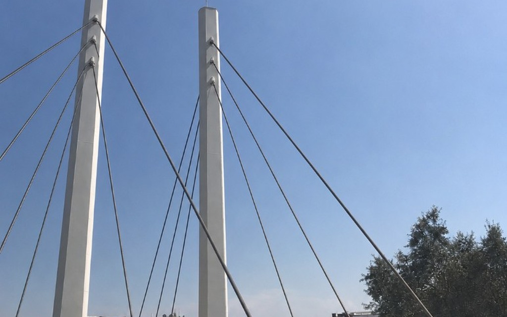 Eğik askılı köprü pilonları ve stay cable kabloları
